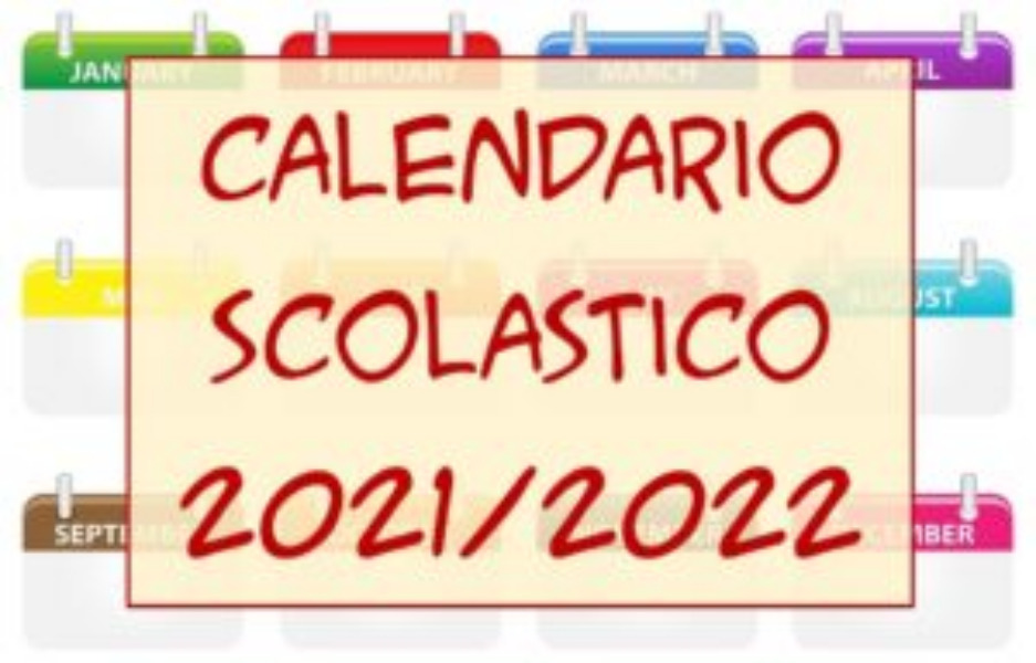 Calendario scolastico 2021/2022